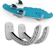 TWO STONES Surfboard Rack | Wall Mount for Surfboards & Paddle Boards (Grey)