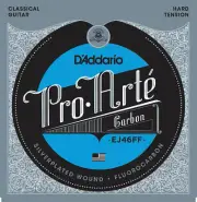 D'Addario EJ46FF Pro-Arté Carbon Classical Guitar Strings, Hard Tension