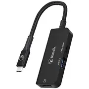 Bonelk USB-C 3-in-1 Multiport Hub Black