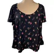 New Torrid Women's Harry Potter Top Blouse Lenny Button Front Size L Large