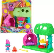 Imaginext DreamWorks Trolls Flower Fun Campsite Playset with Poppy Figure New