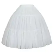 Petticoat Crinoline Wedding Accessories Adjustable Hoop Skirt Vintage Underskirt