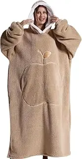 [Generic] Fashionable TV Blanket Bathrobe With Long Winter Sleeves Comfortable Polyester Long Retro Adult Super Large Hoodie