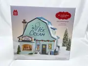 St Nicholas Square Village Ice Cream Shop Christmas Illuminated Light-Up