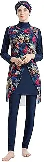 [WOWDECOR] Muslim Swimwear for Women Floral Modesty Swimsuit Islamic Hijab Burkini Beachwear Tankini Swimming Costume