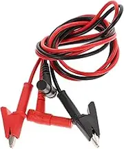 Test Cable Probe Alligator Clips 1 Pair 4mm Banana Plug 1.1m Length for Multimeter Power Supplies and Electronics