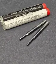 2pc NYSTool .06" ½° Solid Carbide Tapered End Mill ⅛" Shank .5 Deg Machinist