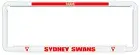 OFFICIAL AFL SYDNEY SWANS Car Number Plate Frame Cover Surround