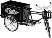 Zerodeko 1:10 Scale Metal Vintage Tricycle Model Collectible Home Decor Office Tricycle Ornament