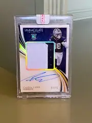 2020 Panini Immaculate CeeDee Lamb Prem. Patch Rookie Auto GOLD /25 Uncirculated