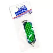 LUHR JENSEN Trout Kokanee Dodger 4/0 Trolling Flasher 4" - CHROME/GREEN