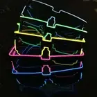Glowing Neon Glasses Flashing Glasses EL Wire LED Glasses Light Up Party Props
