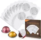 Aluminum Foil Seals Lid for Reusable Nespresso Pods Vertuo, 120 Pieces