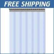 Eco-Friendly 6PCS PVC Door Curtain Strips - Temperature Resistant & Waterproof