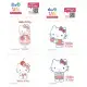 【小禮堂】Hello Kitty 布製品專用熱轉印貼 - 角色款(平輸品)