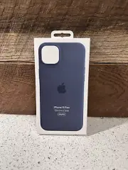 NEW Genuine Apple iPhone 14 PLUS (6.7") Silicone Case w/Magsafe Storm Blue ￼