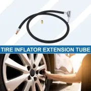 1 Set 35.43" Tire Inflator Extension Tube w/ Adaptor 0.305inx32TPI for Car Bike