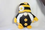 Gnomes (new) BUMBLE BEE GNOME - COLORFUL, BRIGHT, PLUSH & HUGABLE - FABRIC BODY