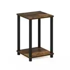 Turn N Tube 13.4 In. Amber Pine/Black Simple End Table