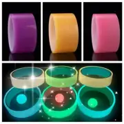 6Pcs Colorful Fluorescent DIY Ball Tapes 10M Glow Sticker Tape Children