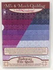 Anita Goodesign Mix & Match Quilting Subway Tile Quilt Embroidery CD 64 Designs