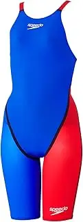 [Speedo] [Speed] Fastskin Pro III Openback Kneeskin Competitive Swimsuit Fastskin Pro 3 Open Back Knee Skin Blue/red