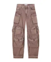 The Attico Fern Washed Long Pants 24,25,26,27,28 washed fuchsia