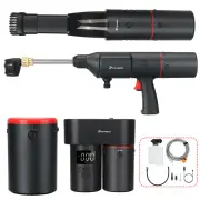 POPDEER PD-E Pro V2 Multifunctional 4-in-1 Cordless Tire Inflator Pump + Car Washer+ Vacuum Cleaner + Cordless Power Ban