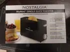 NEW! Nostalgia My Mini Single Slice Toaster ❤️ BLACK