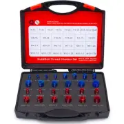 Nut and Bolt Thread Checker - (Red & Blue 26 Gauges) High-Speed Steel Bolt an...