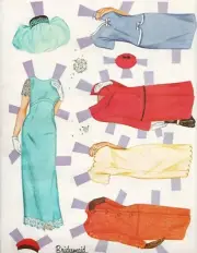 Whitman Publishing Company Bridal Cut-Outs #1958 – Clothes Only (No Bride)