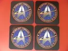 4 x Drink Coasters Neoprene Star Trek Starfleet Command 10cm your design or logo