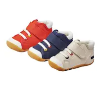 在飛比找momo購物網優惠-【MOONSTAR 月星】日本製寶寶帆布鞋(白、深藍、橘紅)