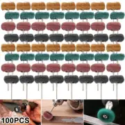 100x Wheel Buffing Polishing Abrasive Wheel For Dremel Rotary Tool Drill Bit ╙✡