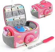 Carrying Case Compatible with Little Tikes for Story Dream Machine Books Starter Set, Storage Carrier Bag for Little Tikes for Storytime Audio Play Real for Littles Character Collection (Rainbow)