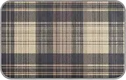 Retro Brown Plaid Check Pattern Summer Cooling mats for Dogs Extra Self Cooling cat Blankets for Indoor Cats for Animals Outdoor cat Non Slip cama Fria para perro M