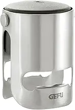 GEFU Sparky Wine Stopper, Silver/Black, 12730