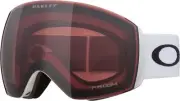 Oakley Flight Deck L Snow Goggles, Matte White Strap, Prizm Snow Garnet Lenses