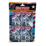 Airplane Crayon Packs With 4 Pack 8 Crayons Each Vintage Fighter Jet
