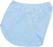 [ROMISBABA] Fake Lower Sweep Shirt Undershirt Extension Skirt Elastic Waist Fashion Blue