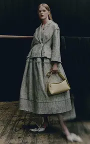 [Erdem] Cinched Cotton-Blend Jacket