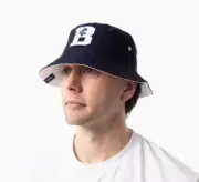 Carlton Blues AFL Graphic Letters Bucket Hat Cap!