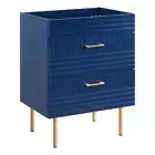 Modway Daybreak 23.5" Particleboard MDF Wood and Metal Bathroom Vanity in Blue