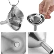3x Stainless Steel Funnels Set Small Medium Large Kitchen Liquid Oil Wine