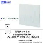 【PUREBURG】適用 SHARP 夏普自動除菌離子除濕機 DW-L12ST-W DW-L12ST 12L公升 副廠HEPA濾網