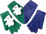 [ESOMAVRIX] Valentine's Day Mittens, Valentine's Day Touchs Screen Couple Gloves, Lovers Hand in Hand Mitten,Thicken Skiing Gloves/2504