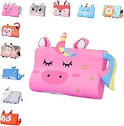 Calmlye Sensory Pillow, Memory Foam Toddler Pillow, Breathable Cooling Bed Pillows for Kids, Easy to Carry, Soft, Suitable for Various Scenarios with Cute Animal Design (Pink Unicorn,Small)