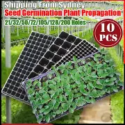 10X 32/50/72/128Holes Plant Seeds Grow Box Propagation Nursery Seedling Tray AUS