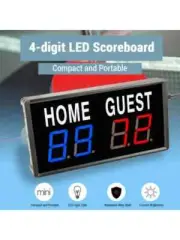 4-Digit Led Electronic Score Keeper Scoreboard With Remote Basketball Ping Pong