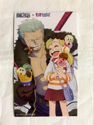 ONE PIECE x BASKIN ROBBINS ~ Limited Smoker & Yu Ice Cream Sticker